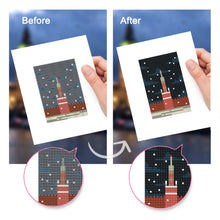 Load image into Gallery viewer, Mini Diamond Painting 15x20cm (2 pieces) - Butterfly Meets Tower