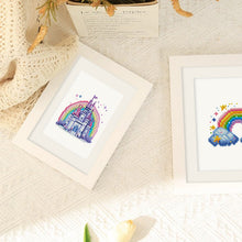 Load image into Gallery viewer, Mini Diamond Painting 15x20cm (2 pieces) - Castle and Rainbow