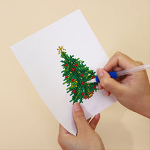 Load image into Gallery viewer, Mini Diamond Painting 15x20cm (2 pieces) - Holiday Wreath and Tree Art