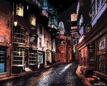 Load image into Gallery viewer, Paint by numbers kit for adults Harry Potter - Diagon Alley Figured'Art UK