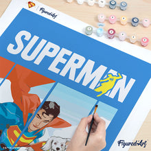 Load image into Gallery viewer, Superman Flying with Krypto