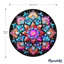 Load image into Gallery viewer, Wooden Puzzle - Kaleidoscope Mandala