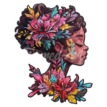 Load image into Gallery viewer, Wooden Puzzle - Floral Woman Portrait