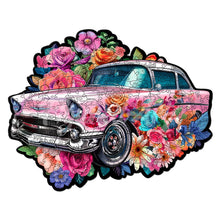 Load image into Gallery viewer, Wooden Puzzle - Vintage Floral Car