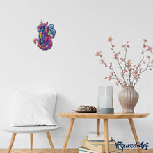 Load image into Gallery viewer, Wooden Puzzle - Vibrant Dragon