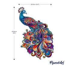 Load image into Gallery viewer, Wooden Puzzle - Peacock