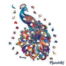 Load image into Gallery viewer, Wooden Puzzle - Peacock
