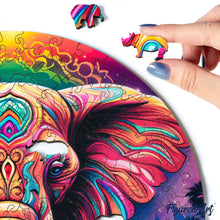 Load image into Gallery viewer, Wooden Puzzle - Tribal Elephant
