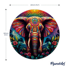 Load image into Gallery viewer, Wooden Puzzle - Tribal Elephant