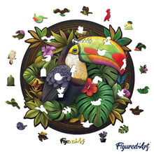 Load image into Gallery viewer, Wooden Puzzle - Tropical Toucan