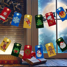 Load image into Gallery viewer, Christmas tree ornament with LED lights 10-piece set