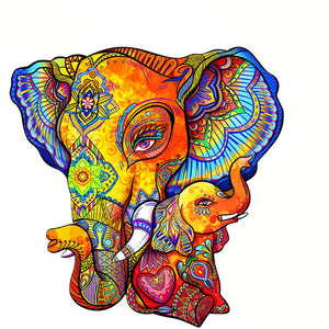 Wooden Puzzle - Indian Elephant