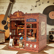 Load image into Gallery viewer, Miniature House - Vintage Music Shop Figured'Art