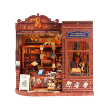 Load image into Gallery viewer, Miniature House - Vintage Music Shop