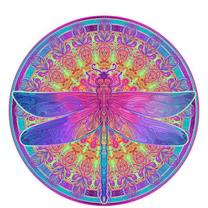 Wooden Puzzle - Mandala Dragonfly