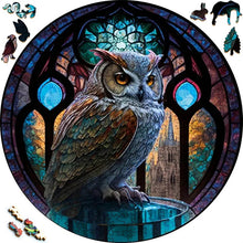 Load image into Gallery viewer, Wooden Puzzle - Owl and Castle