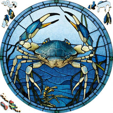 Load image into Gallery viewer, Wooden Puzzle - Blue Crab