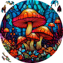 Load image into Gallery viewer, Wooden Puzzle - Mushrooms