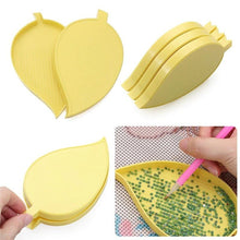 Load image into Gallery viewer, Diamond Painting 1 Pair of Organizational Trays Leaf Design Yellow Accessory