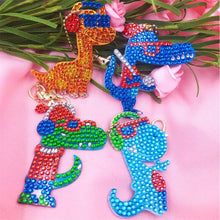 Load image into Gallery viewer, Diamond Painting Pendant Cool Dinosaurs 4-piece Set