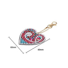 Load image into Gallery viewer, Diamond Painting Heart Pendant 5pc Set 5
