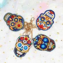 Load image into Gallery viewer, Diamond Painting Skull Pendant 4 Piece Set