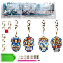 Load image into Gallery viewer, Diamond Painting Skull Pendant 4 Piece Set