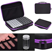 Load image into Gallery viewer, Diamond Painting storage case in purple with 60 compartments + accessories