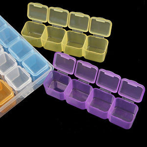 Diamond Painting L Storage Box with 28 compartments colorful Accessories