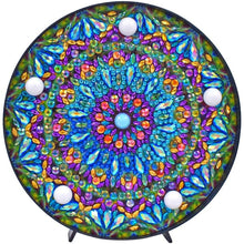 Load image into Gallery viewer, Diamond Painting LED Lamp Mandala Blue