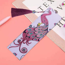 Load image into Gallery viewer, Diamond Art Bookmark Peacock