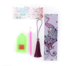 Load image into Gallery viewer, Diamond Art Bookmark Peacock