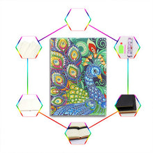 Load image into Gallery viewer, Diamond Painting Notebook Peacock