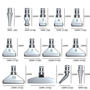 Diamond Painting Steel Tips Silver 13 Variations Accessories