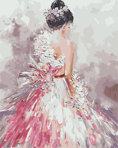 Paint by numbers | Pretty woman back view | advanced dance women new arrivals romance | Figured'Art