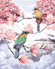 Load image into Gallery viewer, Paint by numbers | Birds on branches in the high altitude mountains | animals advanced new arrivals birds | Figured&#39;Art