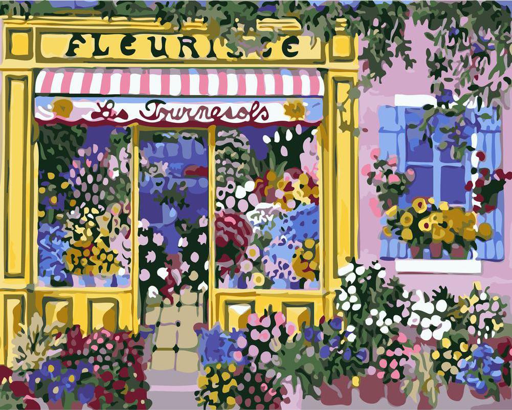 Paint by numbers | At the florist shop | advanced flowers new arrivals cities | Figured'Art