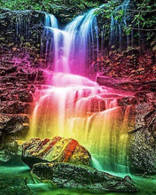 Load image into Gallery viewer, paint by numbers | magical waterfall | new arrivals landscapes intermediate | FiguredArt