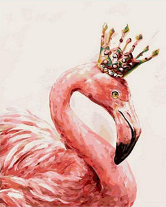 paint by numbers | royal flemish pink | new arrivals animals birds flamingos intermediate | FiguredArt