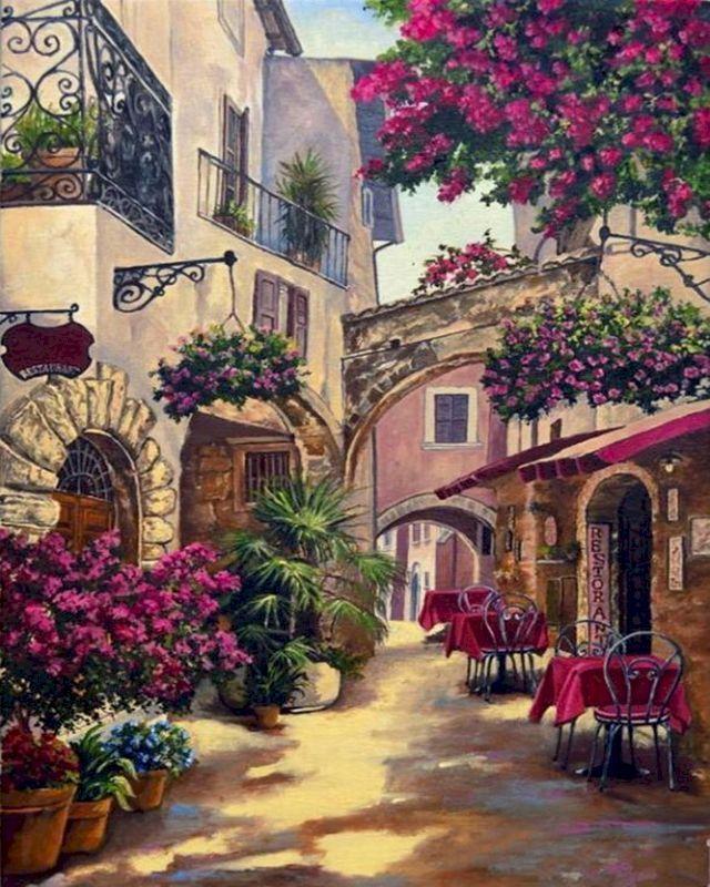 paint by numbers | quiet street in provence | new arrivals cities advanced | FiguredArt