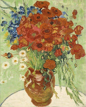 Load image into Gallery viewer, paint by numbers | van gogh red poppies and daisies | new arrivals flowers advanced | FiguredArt