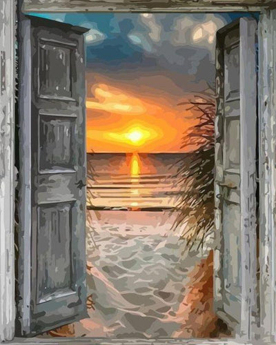 paint by numbers | door to the beach | new arrivals landscapes intermediate | FiguredArt