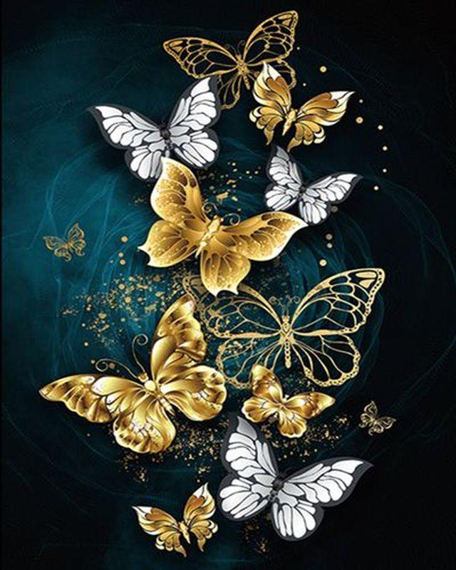 paint by numbers | fairy butterflies | new arrivals animals butterflies intermediate | FiguredArt