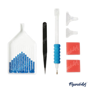 Diamond Painting | Diamond Painting - Mountain Cabin and Cascade | Diamond Painting Landscapes landscapes mountains | FiguredArt
