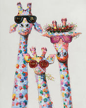 Load image into Gallery viewer, Paint by Numbers - Pop Art Giraffe Family