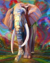 Load image into Gallery viewer, Paint by Numbers - Old Solitary Elephant