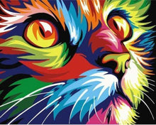 Load image into Gallery viewer, Stamped Cross Stitch Kit - Cat Pop Art