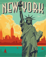 Load image into Gallery viewer, Paint by Numbers - Travel Poster New York City