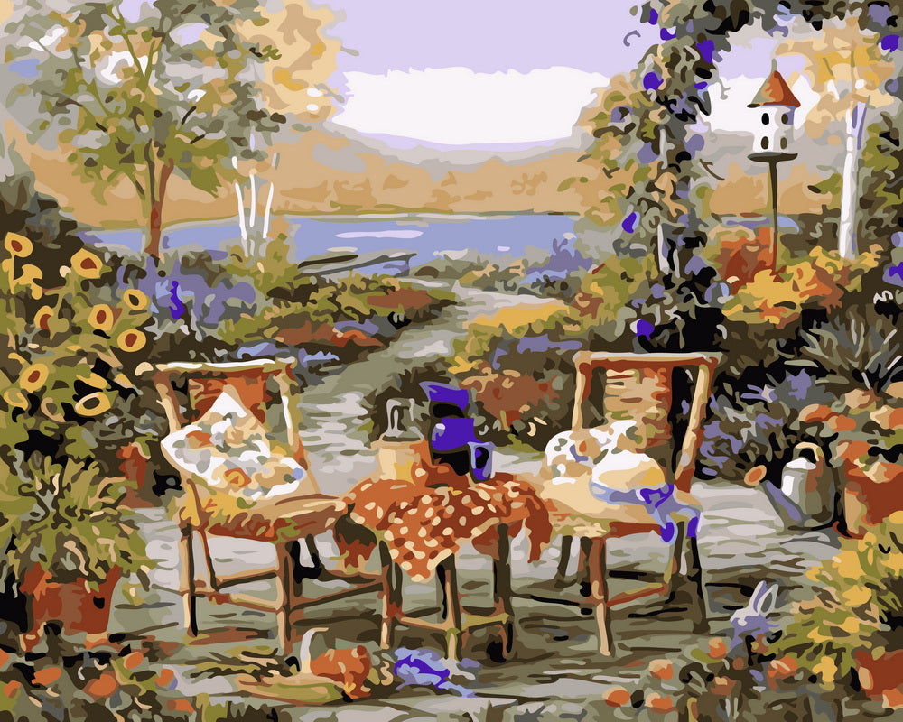 Paint by Numbers - Dining by the lake