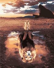 Load image into Gallery viewer, Paint by Numbers - Lion cub will become a lion